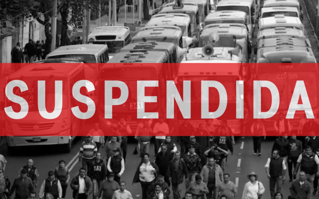 Transportistas suspenden marchas y bloqueos en CDMX y Edomex este miércoles 29 de octubre