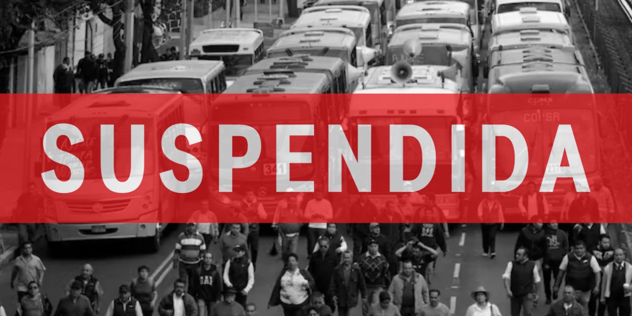 Transportistas suspenden marchas y bloqueos en CDMX y Edomex este miércoles 29 de octubre