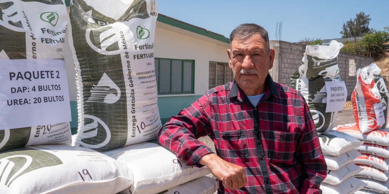 Programa de Fertilizantes para el Bienestar 2026 ha repartido insumos a más de un millón de productoras y productores de cultivos prioritarios