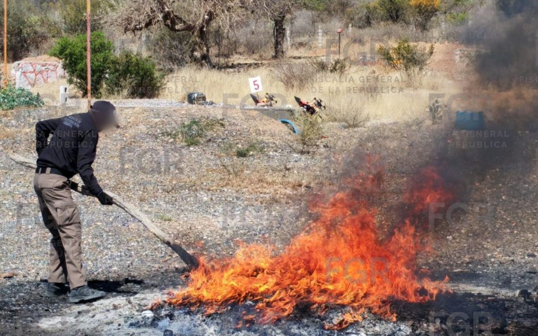 FGR LLEVA A CABO DESTRUCCIÓN DE 430 MIL CIGARROS ILEGALES Y OTROS OBJETOS DEL DELITO