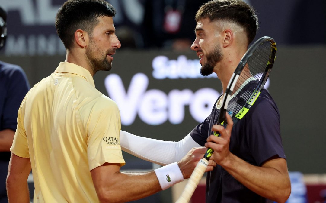Prizmic sorprende a su ídolo Djokovic en el Abierto de Italia.