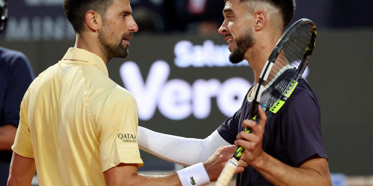 Prizmic sorprende a su ídolo Djokovic en el Abierto de Italia.