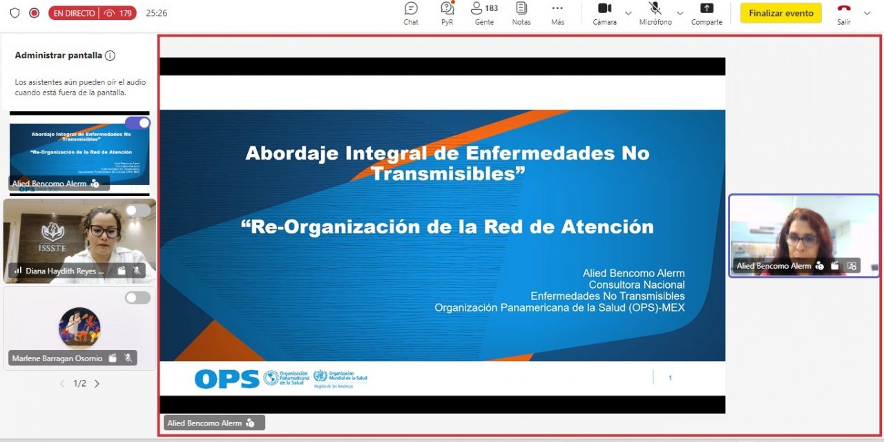 ISSSTE y OPS/OMS fortalecen la formación médica conseminarios web sobre prevención y atención integral