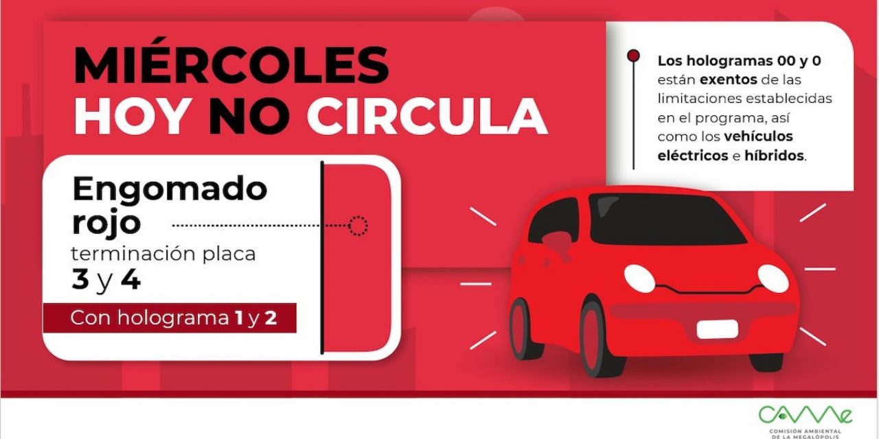 Hoy No Circula para este 7 de mayo en CDMX y Edomex