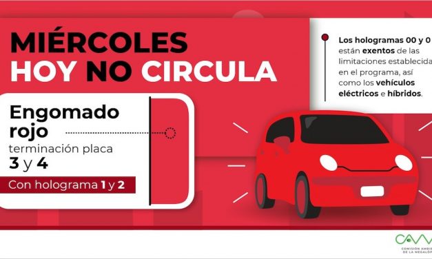 Hoy No Circula para este 7 de mayo en CDMX y Edomex