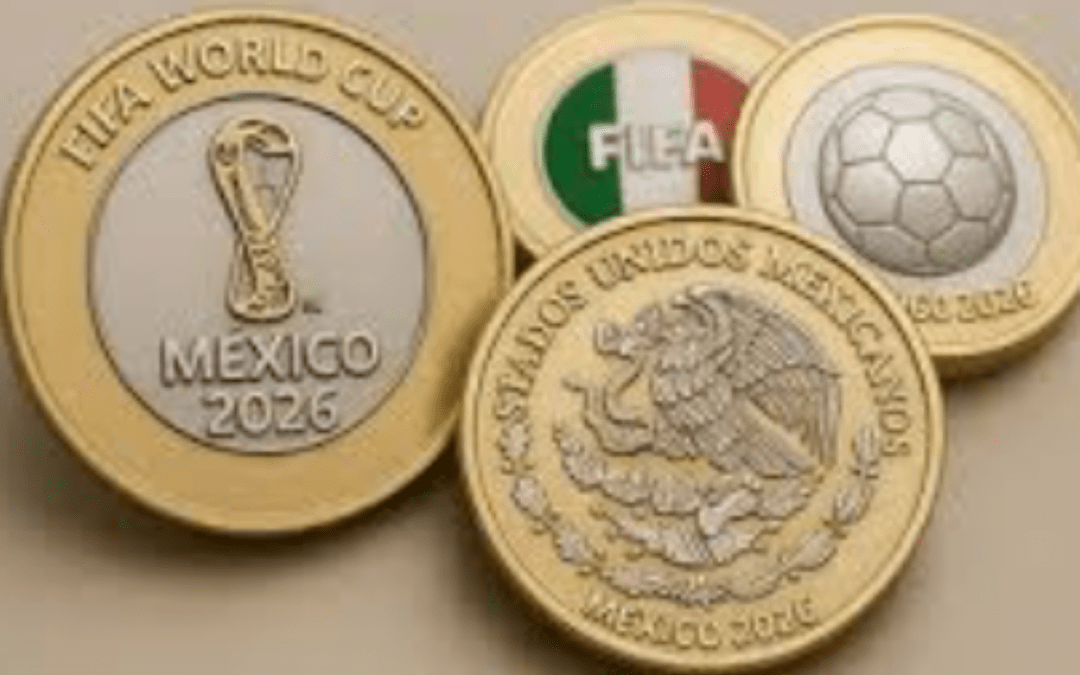 BANXICO EMITE 12 MONEDAS CONMEMORATIVAS RUMBO AL MUNDIAL DE LA FIFA 2026