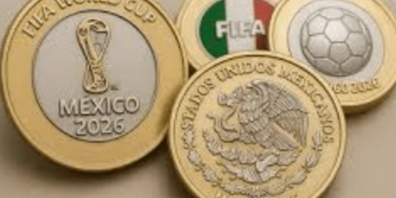 BANXICO EMITE 12 MONEDAS CONMEMORATIVAS RUMBO AL MUNDIAL DE LA FIFA 2026