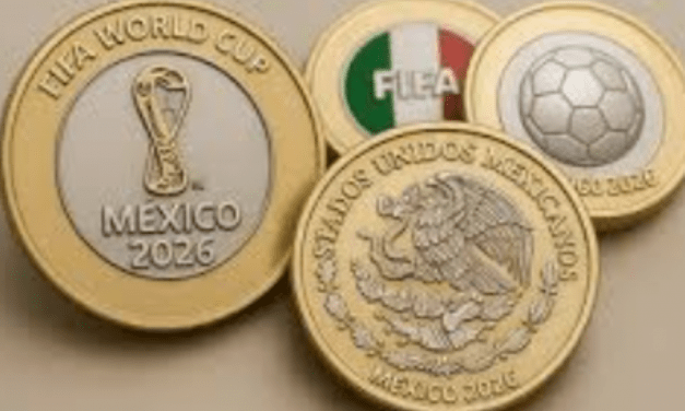 BANXICO EMITE 12 MONEDAS CONMEMORATIVAS RUMBO AL MUNDIAL DE LA FIFA 2026