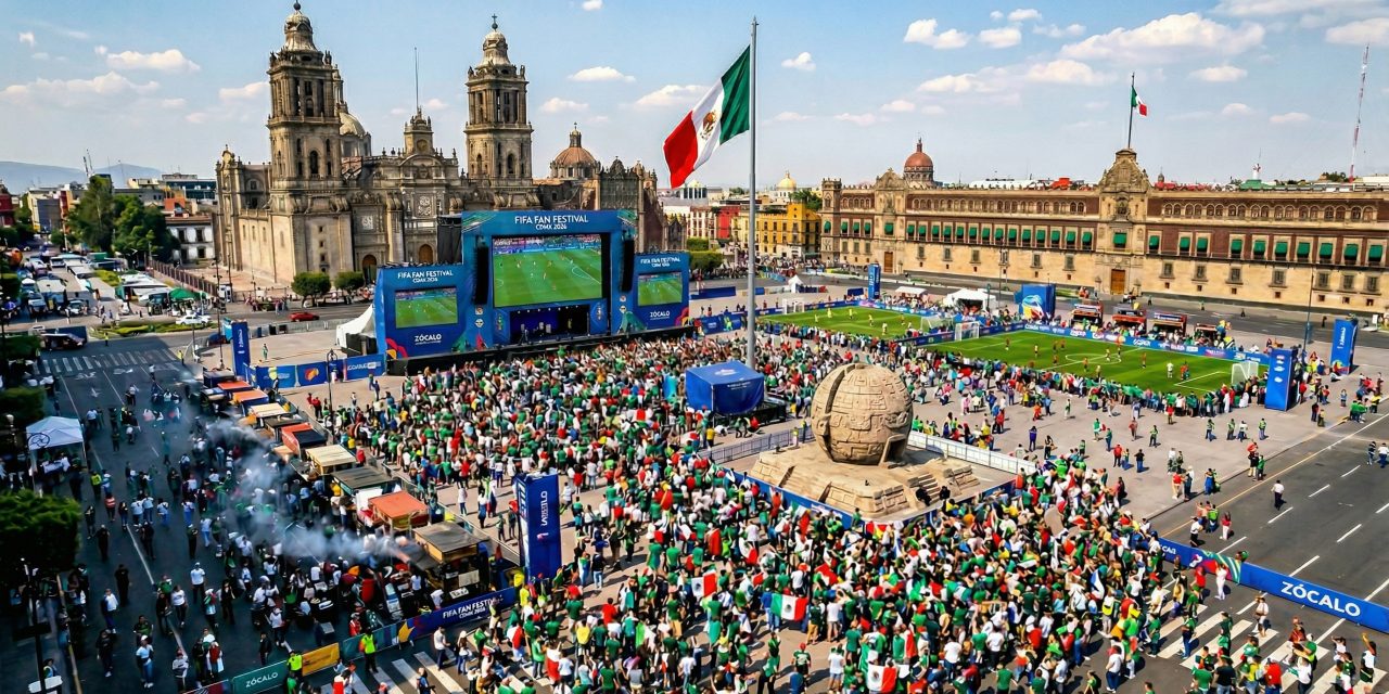 Oficial: El Zócalo de la CDMX tendrá el FIFA Fan Festival más grande del mundo para el Mundial 2026.