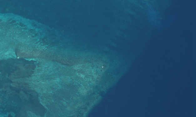 Exclusiva: Imágenes satelitales muestran una estructura sospechosa en un atolón en disputa en el Mar de China Meridional, pero luego desapareció. 