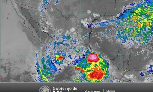 Como depresión tropical, Boris se ubica a 45 km al nor-noreste de Punta Maldonado, Guerrero