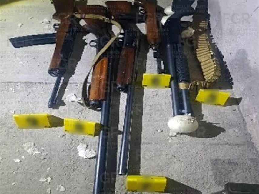 FGR, SSPC Y MARINA EJECUTAN ORDEN DE CATEO EN TLAXCALA; ASEGURAN CERCA DE UNA TONELADA DE COCAÍNA Y ARMAS DE ALTO PODER