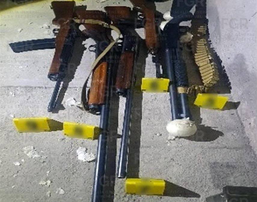 FGR, SSPC Y MARINA EJECUTAN ORDEN DE CATEO EN TLAXCALA; ASEGURAN CERCA DE UNA TONELADA DE COCAÍNA Y ARMAS DE ALTO PODER