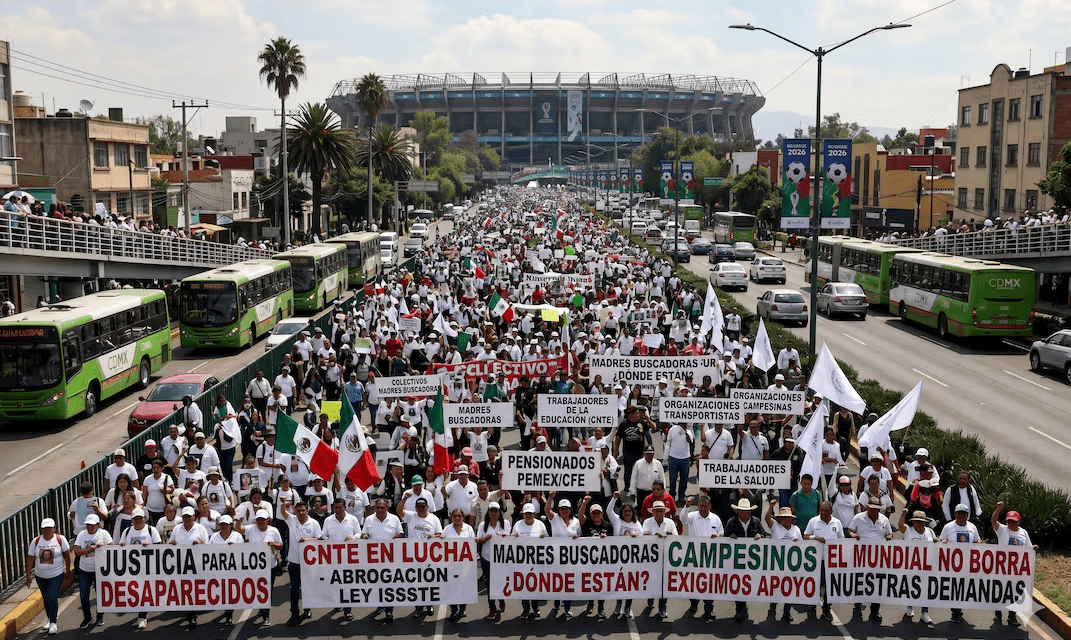 Mundial bajo la sombra de la protesta: convocan a megamarcha el día de la inauguración en la CDMX