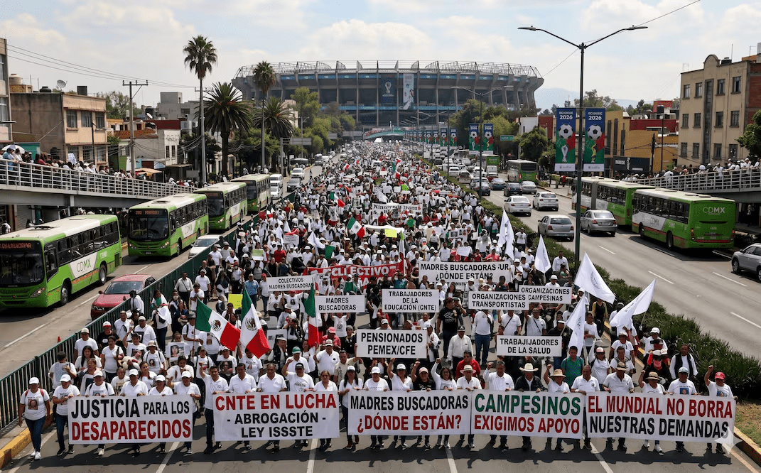 Mundial bajo la sombra de la protesta: convocan a megamarcha el día de la inauguración en la CDMX