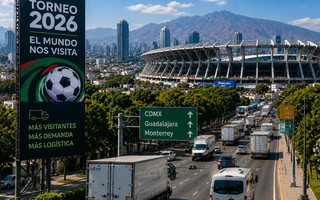 El mayor evento deportivo internacional de 2026 estresaría hasta 43% la actividad logística en México