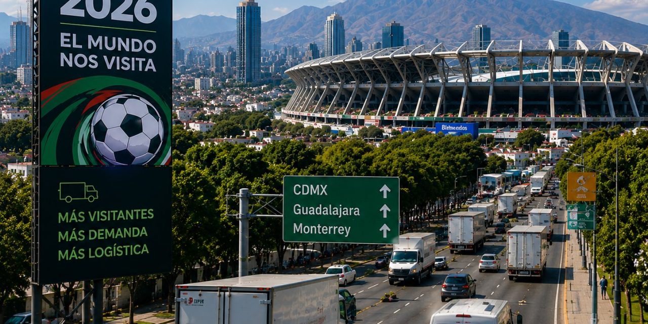 El mayor evento deportivo internacional de 2026 estresaría hasta 43% la actividad logística en México
