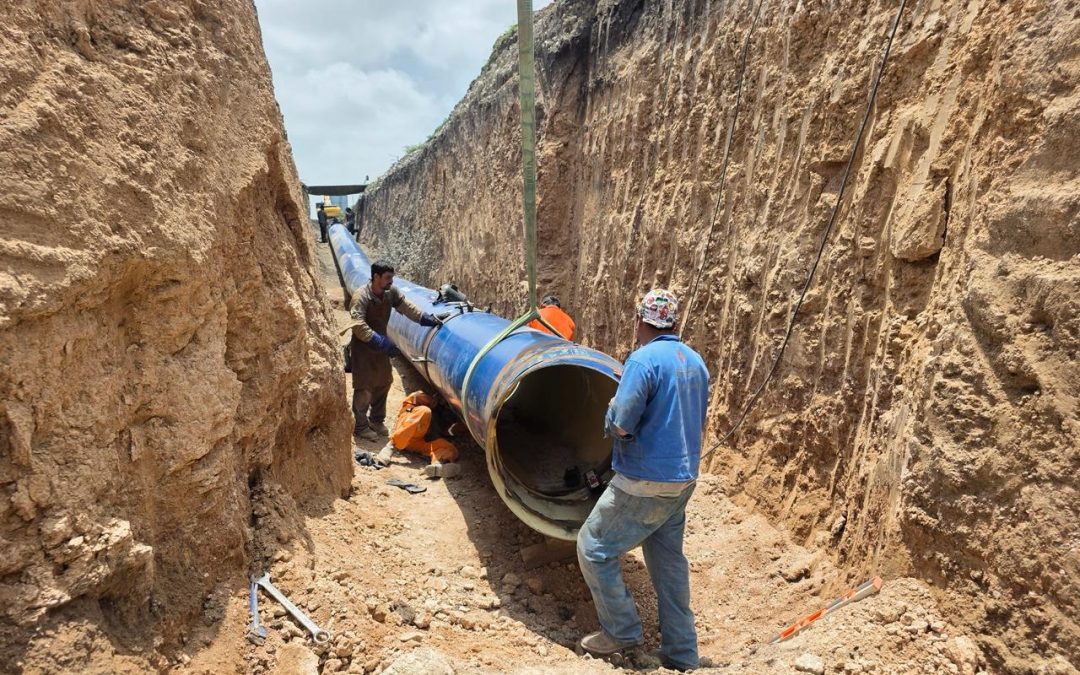 El Gobierno de México construye la segunda línea del acueducto Guadalupe Victoria, en beneficio de la capital tamaulipeca