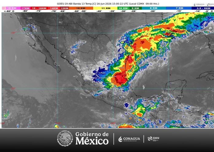 Se forma el potencial ciclón tropical Uno, a 105 km de Reynosa, Tamaulipas