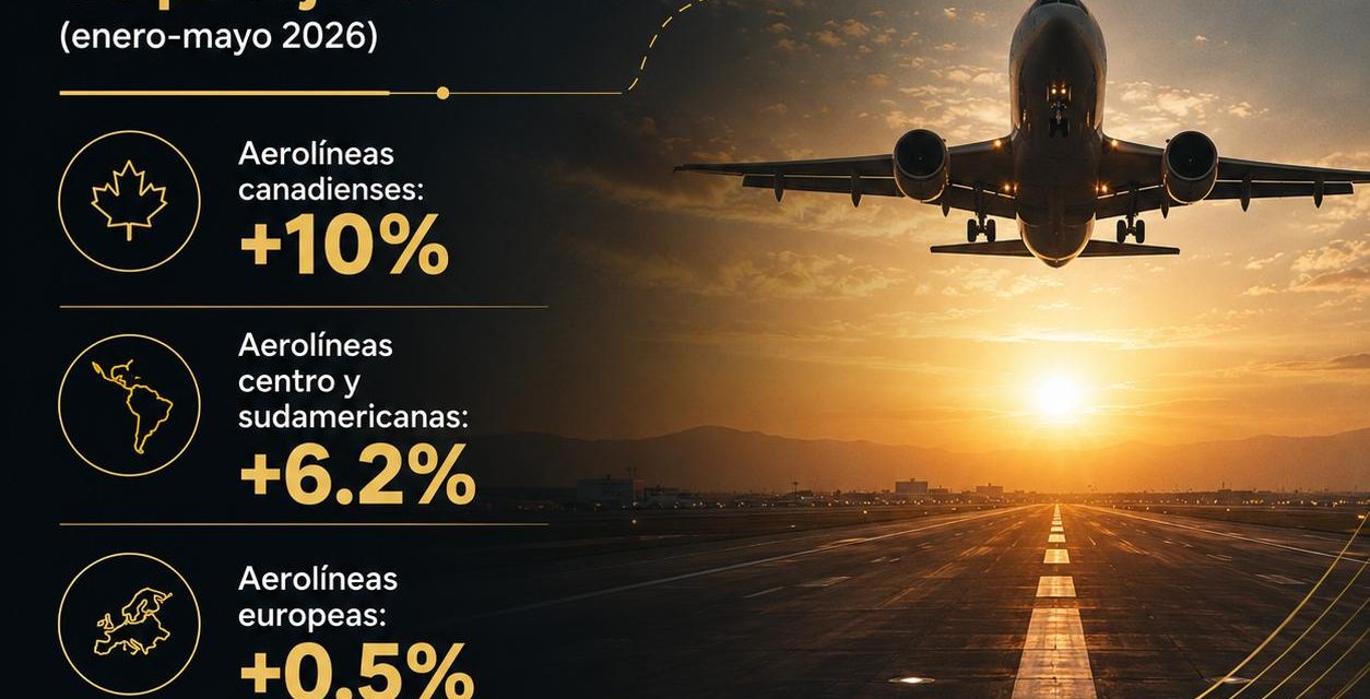 México fortalece la diversificación de mercados turísticos con crecimiento en la conectividad aérea de Canadá, Europa y América Latina