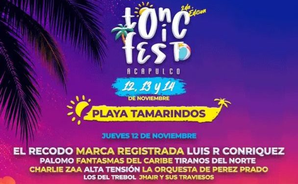 TONIC FEST 2026 HARÁ LATIR A ACAPULCO CON TRES DÍAS DE MÚSICA FRENTE AL MAR