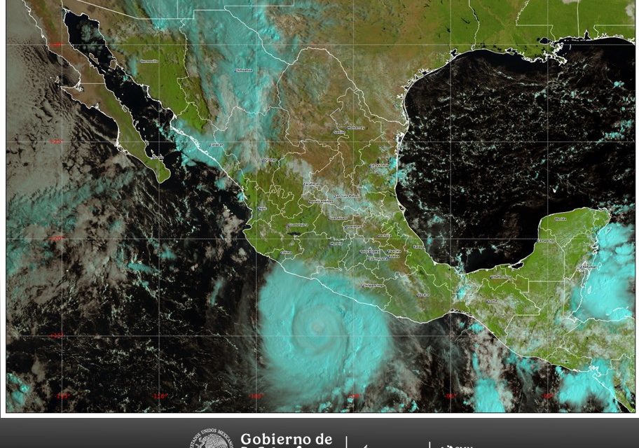 El huracán Polo generará lluvias torrenciales en regiones de Michoacán y Guerrero e intensas en Colima