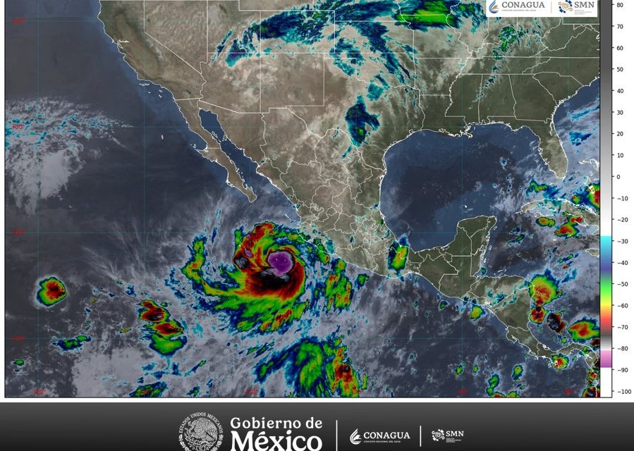 Rachel se intensificó a huracán categoría 1 en la escala Saffir-Simpson