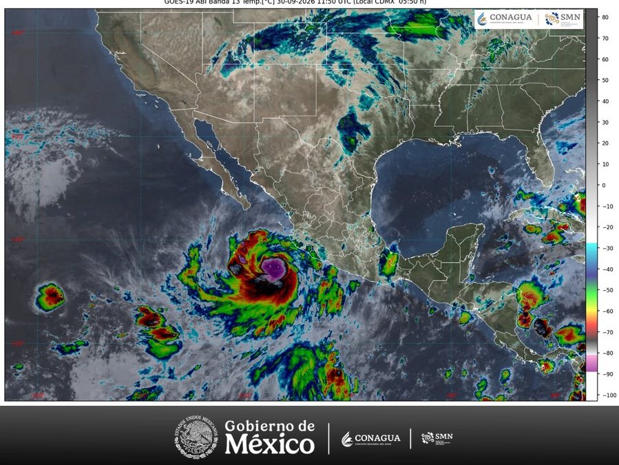 Rachel se intensificó a huracán categoría 1 en la escala Saffir-Simpson