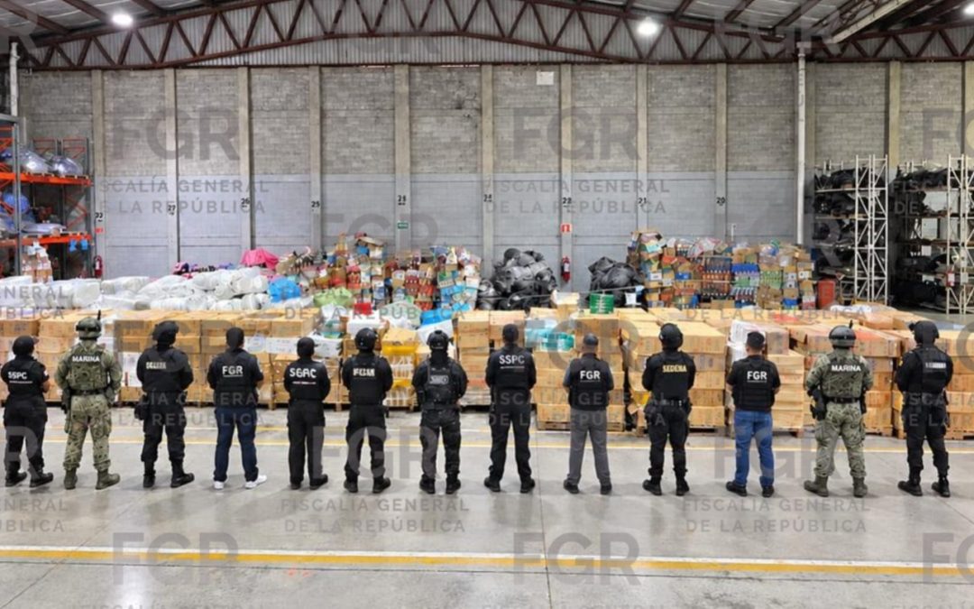 FGR INTEGRA INVESTIGACIÓN TRAS CATEOS REALIZADOS EN LA CIUDAD DE MÉXICO DONDE SE ASEGURARON ALREDEDOR DE 13 TONELADAS DE PRODUCTOS DE TABACO POSIBLEMENTE APÓCRIFOS