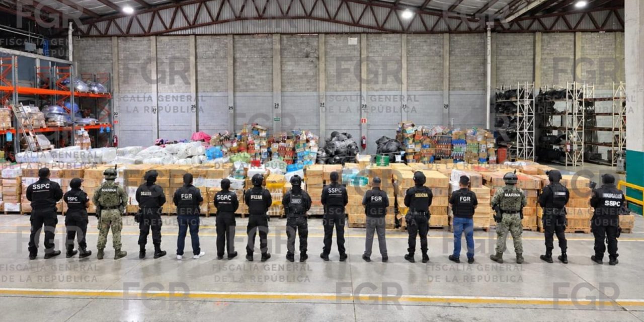 FGR INTEGRA INVESTIGACIÓN TRAS CATEOS REALIZADOS EN LA CIUDAD DE MÉXICO DONDE SE ASEGURARON ALREDEDOR DE 13 TONELADAS DE PRODUCTOS DE TABACO POSIBLEMENTE APÓCRIFOS