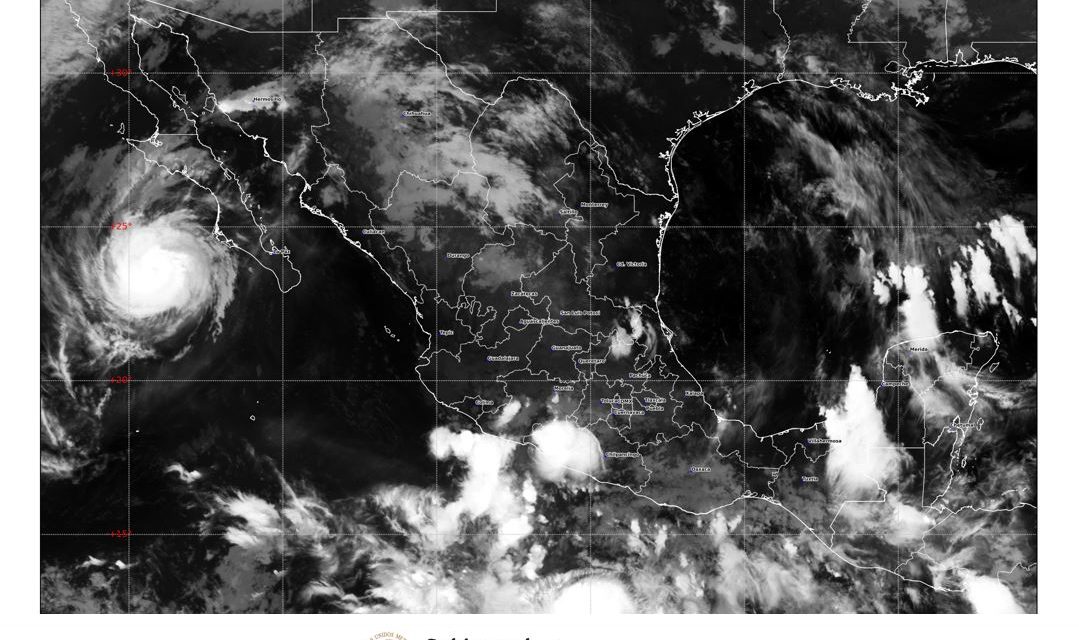 Polo continúa como huracán de categoría 3 y ocasionará lluvias muy fuertes en la región central de Baja California