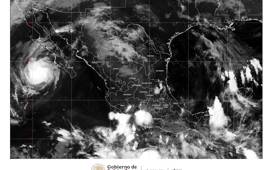 Polo continúa como huracán de categoría 3 y ocasionará lluvias muy fuertes en la región central de Baja California