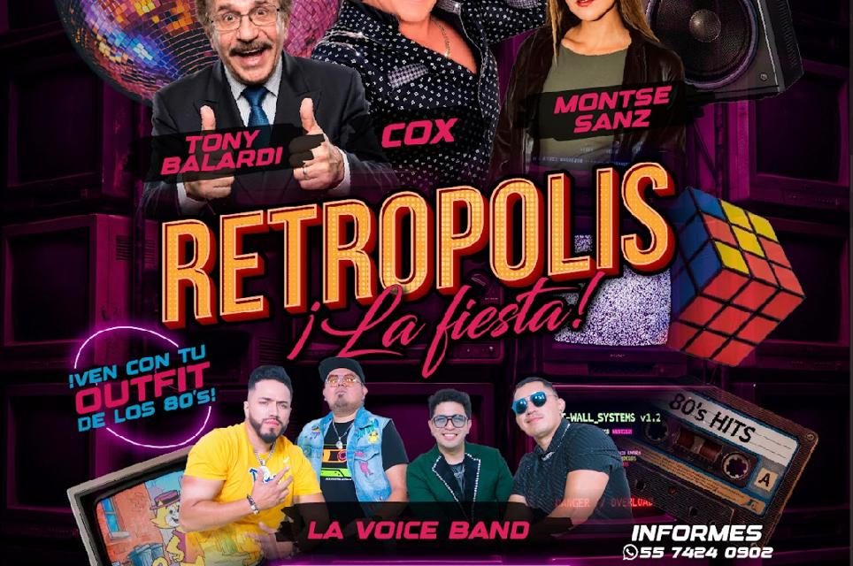 RETRÓPOLIS CONVERTIRÁ AL MAMBO CAFÉ EN UNA FIESTA OCHENTERA DE MÚSICA, BAILE Y HUMOR