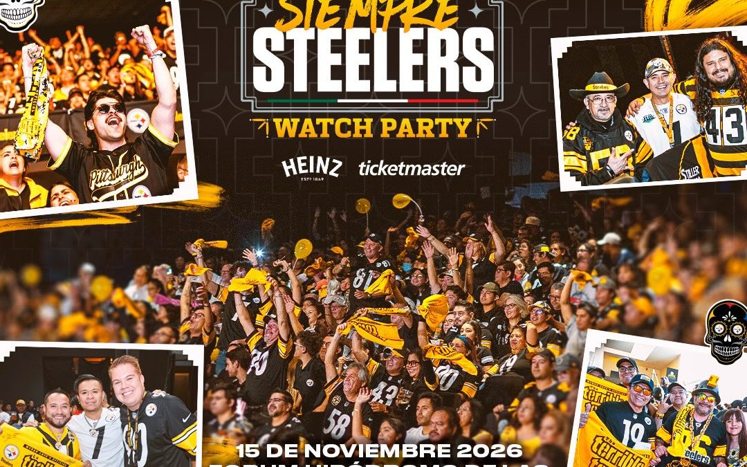 STEELERS WATCH PARTY REGRESA A MÉXICO CON EL EMOCIONANTE CLÁSICO VS BENGALS