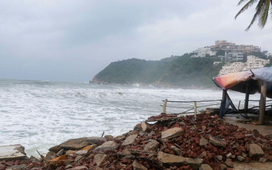 La madrugada de hoy, se formó la depresión tropical Dieciocho-E frente a las costas de Oaxaca y Guerrero