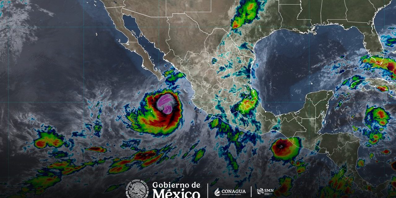 Se pronostican lluvias intensas en zonas de Baja California Sur y Sinaloa, debido al huracán Rachel