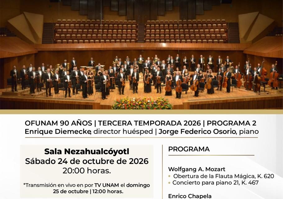 NFL MÉXICO Y LA UNAM UNEN DEPORTE Y MÚSICA EN CONCIERTO FILARMÓNICO
