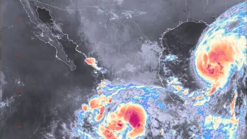 Simon generará lluvias torrenciales en Guerrero y Michoacán; Isaias, muy fuertes en el sureste de México y la península de Yucatán