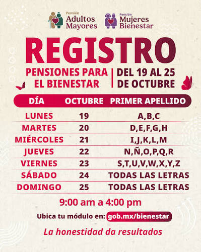Pensión Bienestar: Abren registro para adultos mayores y mujeres