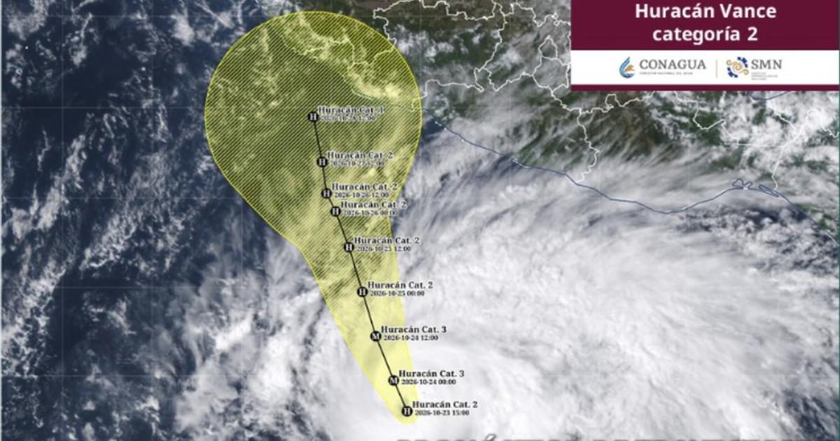 Huracán Vance es categoría 2: alerta por lluvias en Guerrero